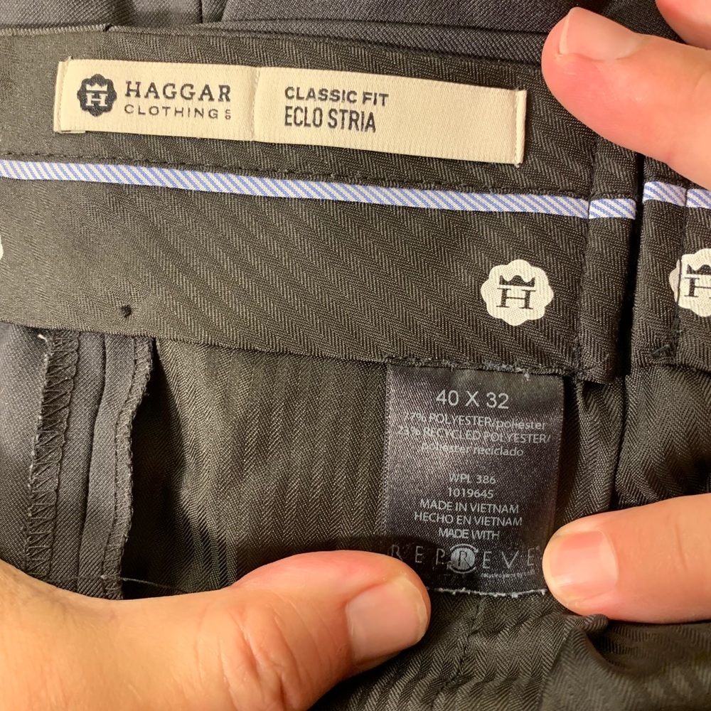 Haggar Dress Slacks Charcoal Grey